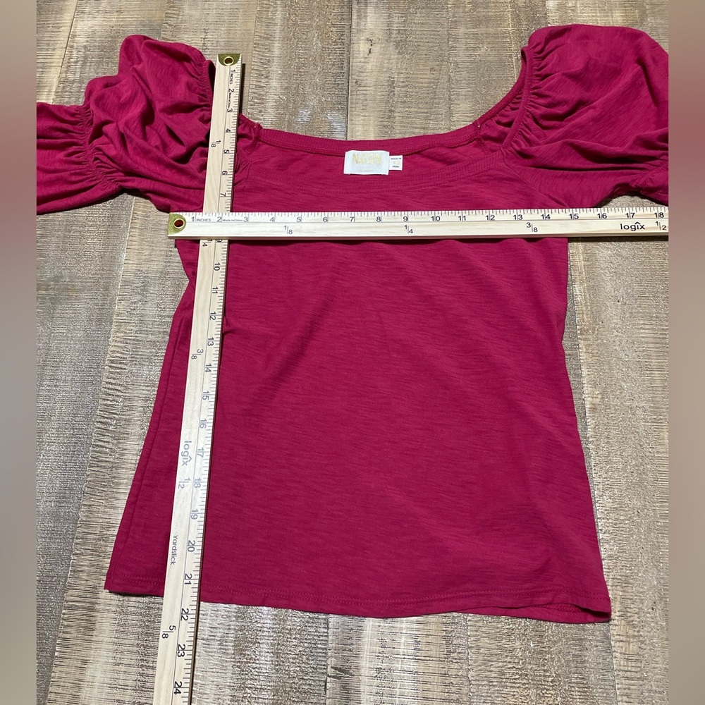 Nation LTD Hillary Romance Tee Color is Heartbreaker - Picture 7 of 7